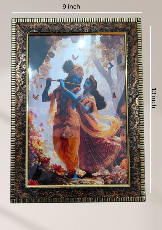 Radha Krishna photo frame A4 size